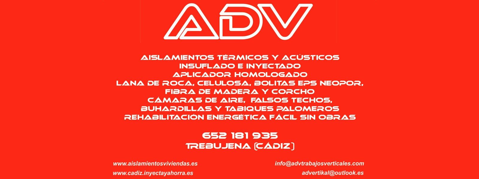 ADV Aislamiento de Viviendas Insuflado Banner encabezado